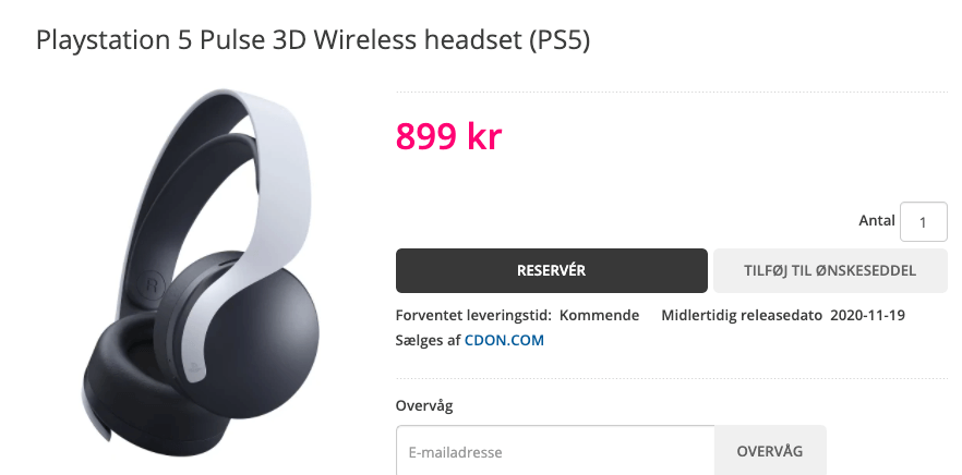 PS5 headset