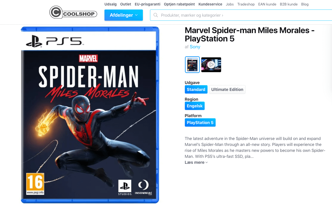 kristen søsyge Fyrretræ → Marvel Spider-Man Miles Morales til PS5 » Køb spillet her