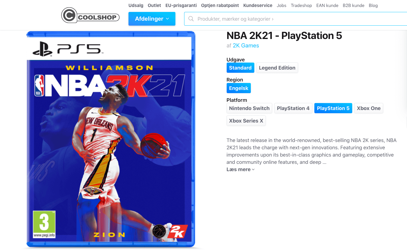 → NBA 2K21 PS5 » Køb spillet med prisgaranti dag