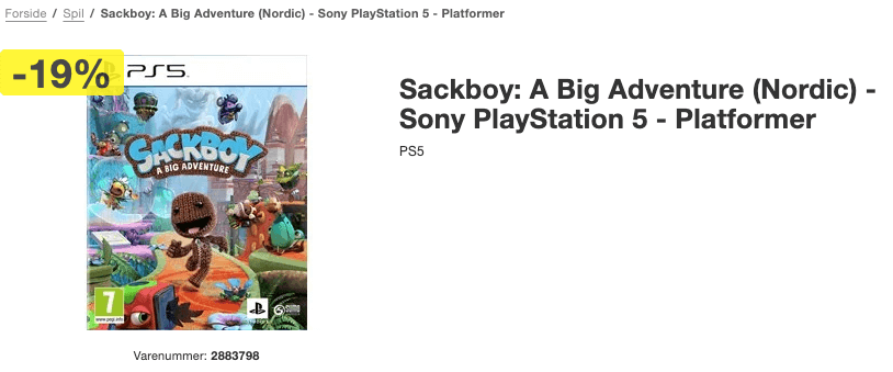 Sackboy PS5